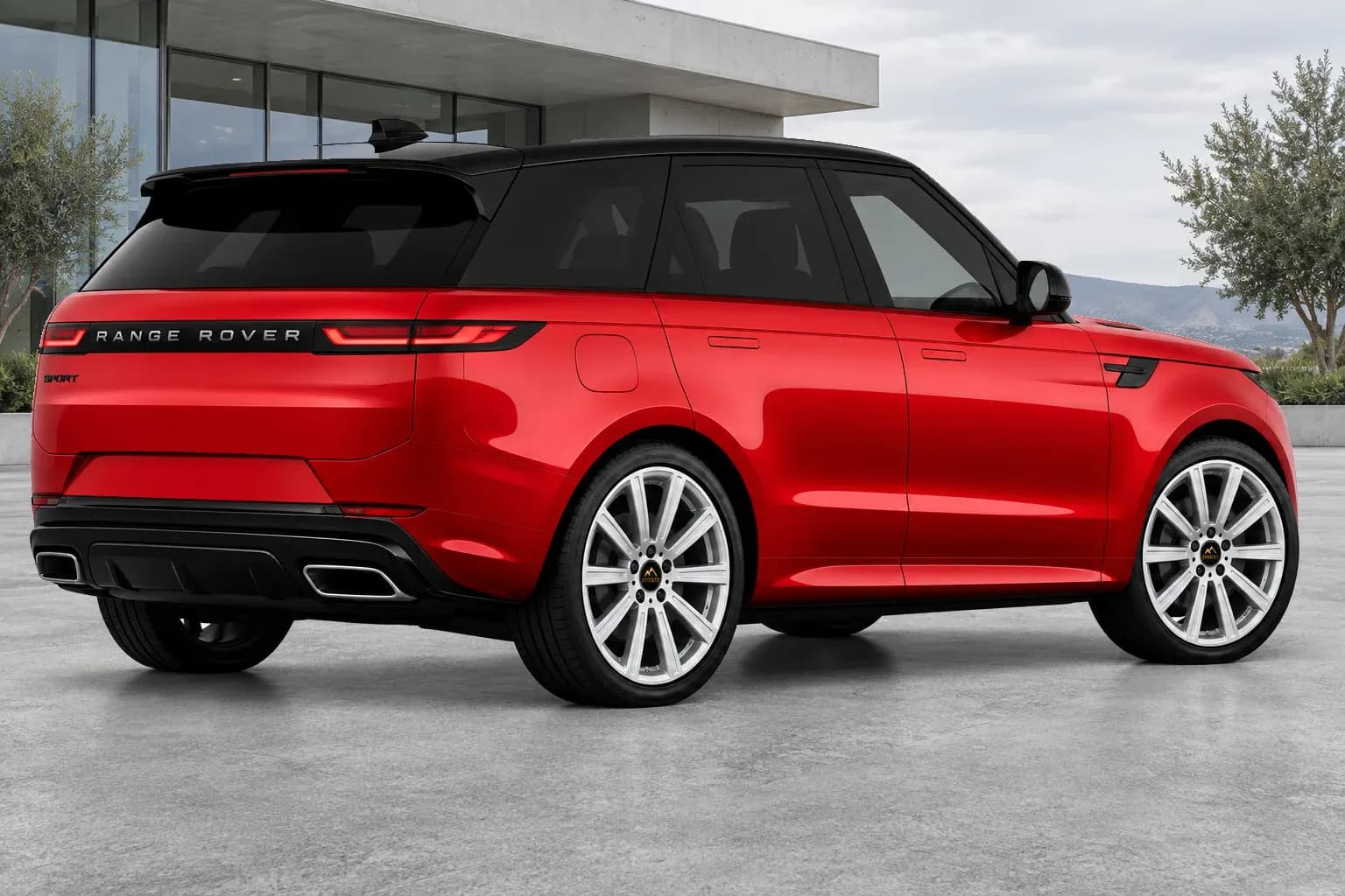 2025 Land Rover Range Rover Sport with EW-P-FF-006 wheel, rear right 45 view
