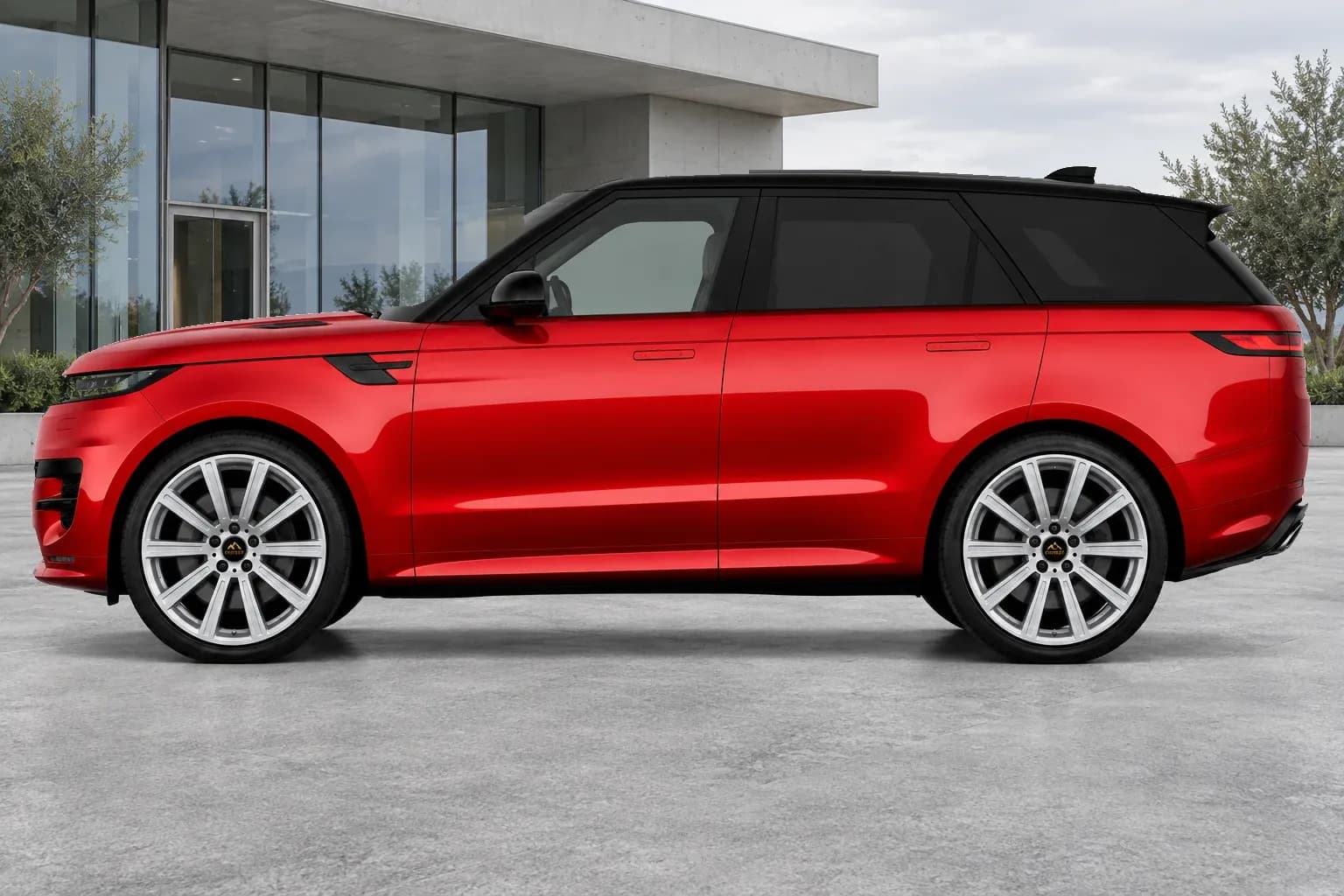 2025 Land Rover Range Rover Sport with EW-P-FF-006 wheel, side profile view