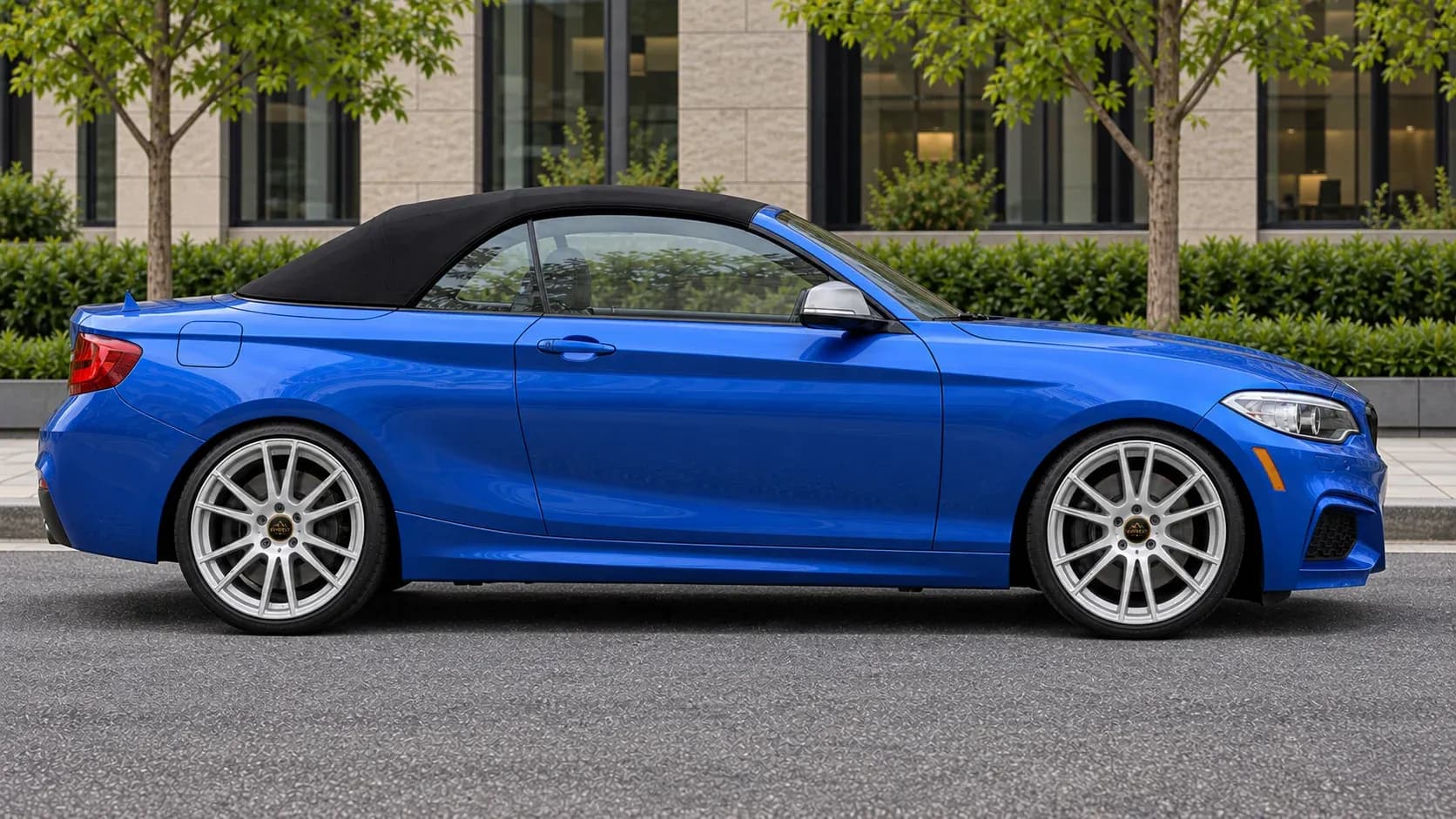 2015 BMW 2 Series with EW-P-FF-007 wheel, side profile view