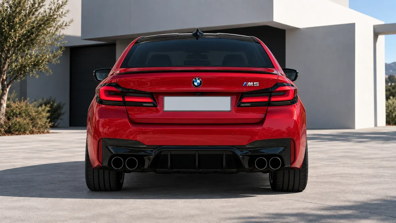 2021 BMW M5 with EW-P-FF-008 wheel, rear 0 view