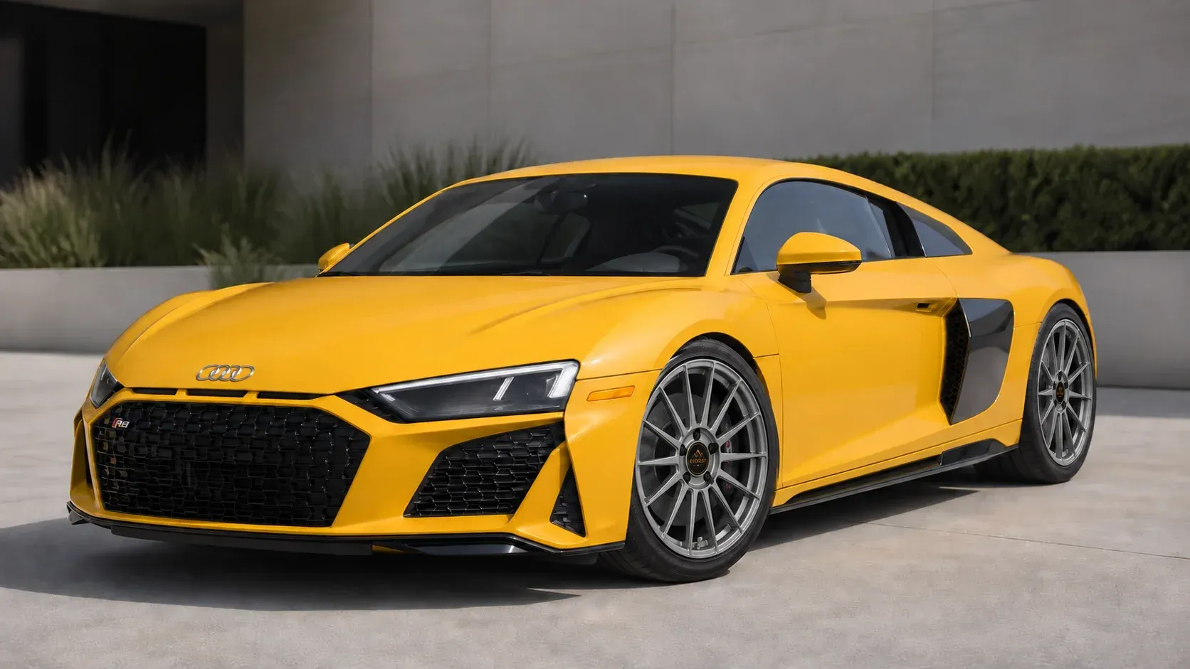 2024 Audi R8 with EW-P-FF-012 wheel, front right 45 view