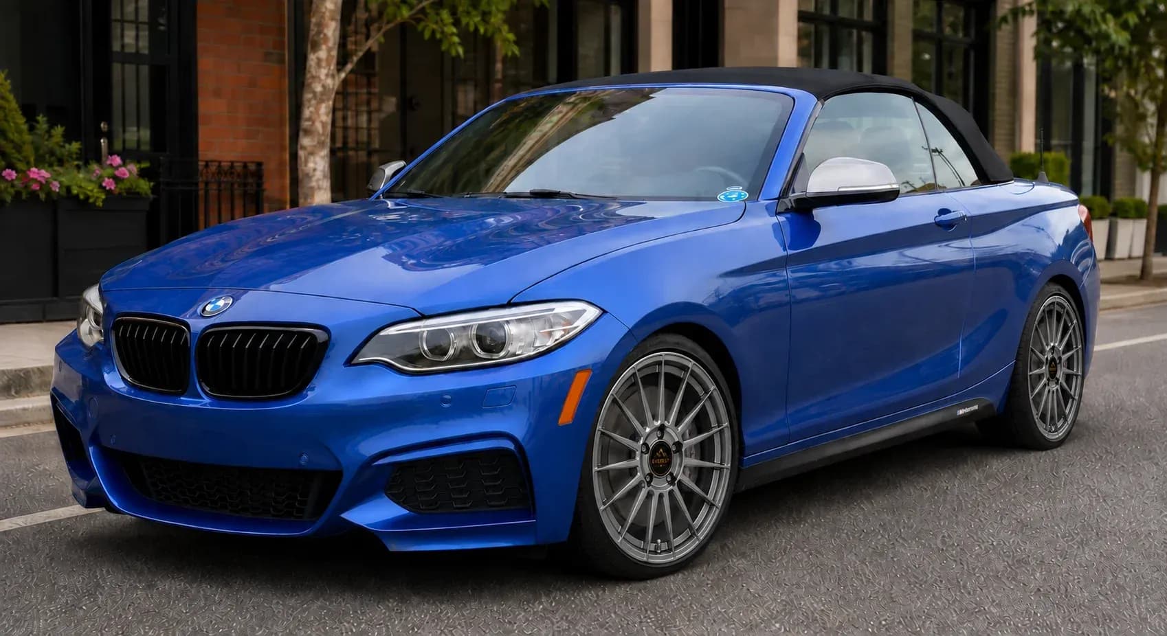2015 BMW 2 Series with EW-P-FF-012 wheel, front right 45 view