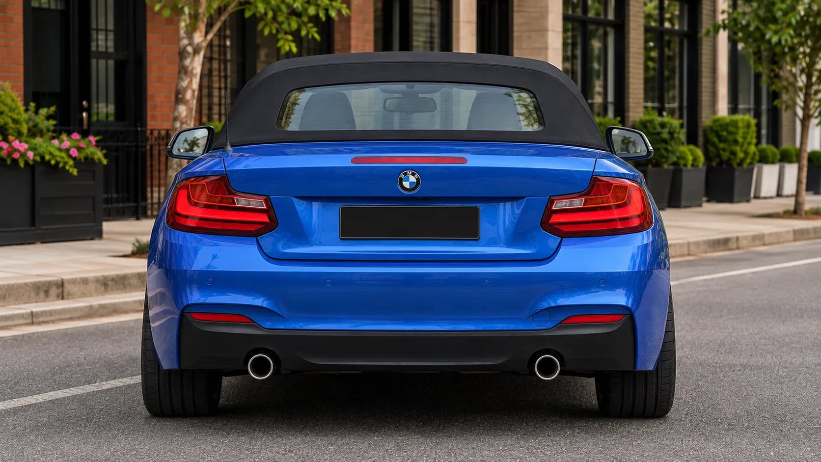 2015 BMW 2 Series with EW-P-FF-012 wheel, rear 0 view