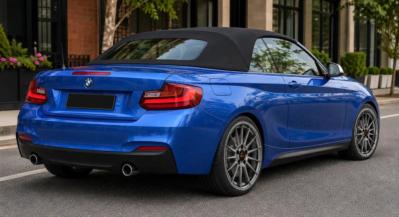 2015 BMW 2 Series with EW-P-FF-012 wheel, rear right 45 view