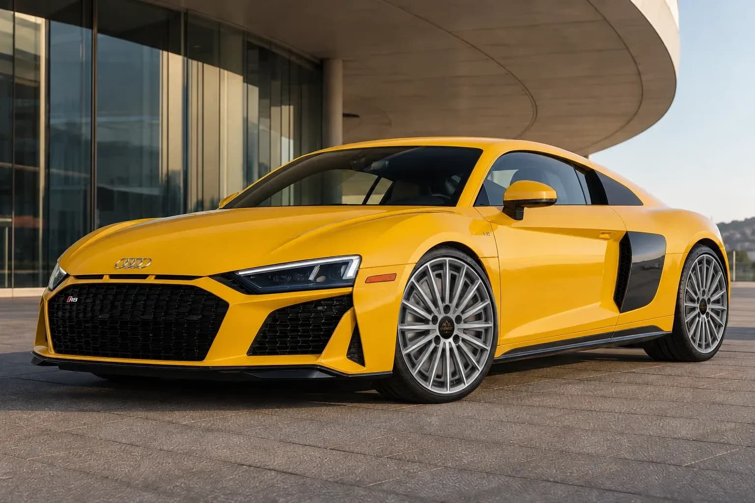 2024 Audi R8 with EW-P-FF-013 wheel, front right 45 view