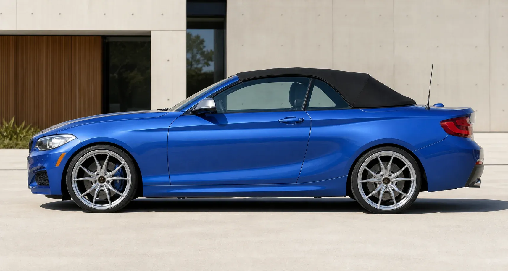 2015 BMW 2 Series with EW-P-FF-014 wheel, side profile view