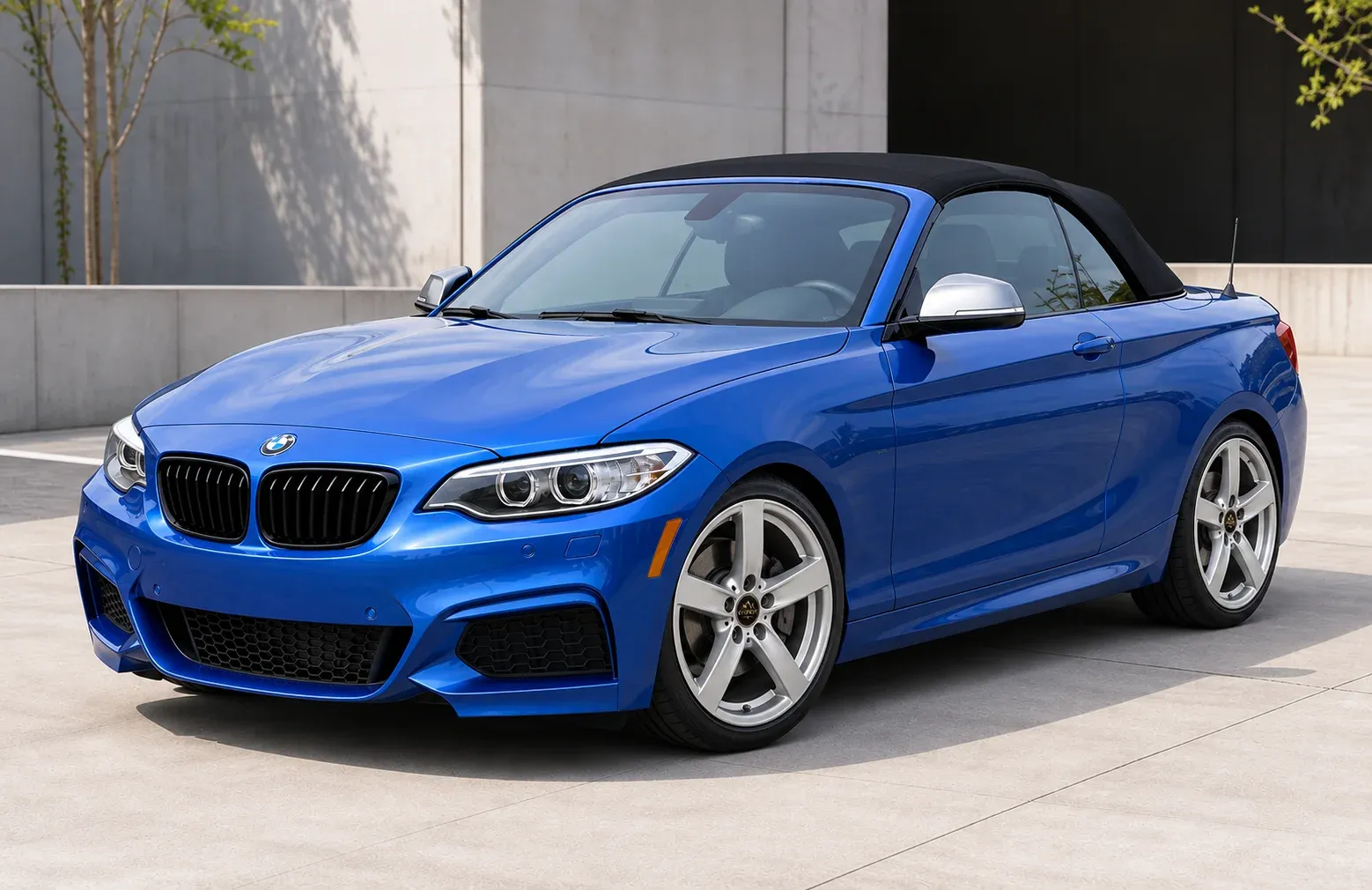 2015 BMW 2 Series with EW-P-MF-002 wheel, front right 45 view