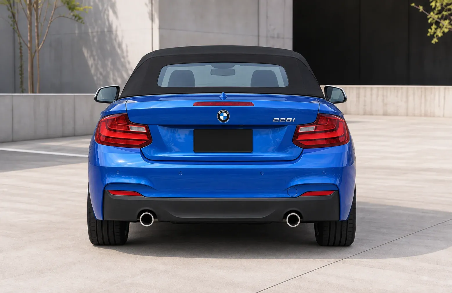 2015 BMW 2 Series with EW-P-MF-002 wheel, rear 0 view