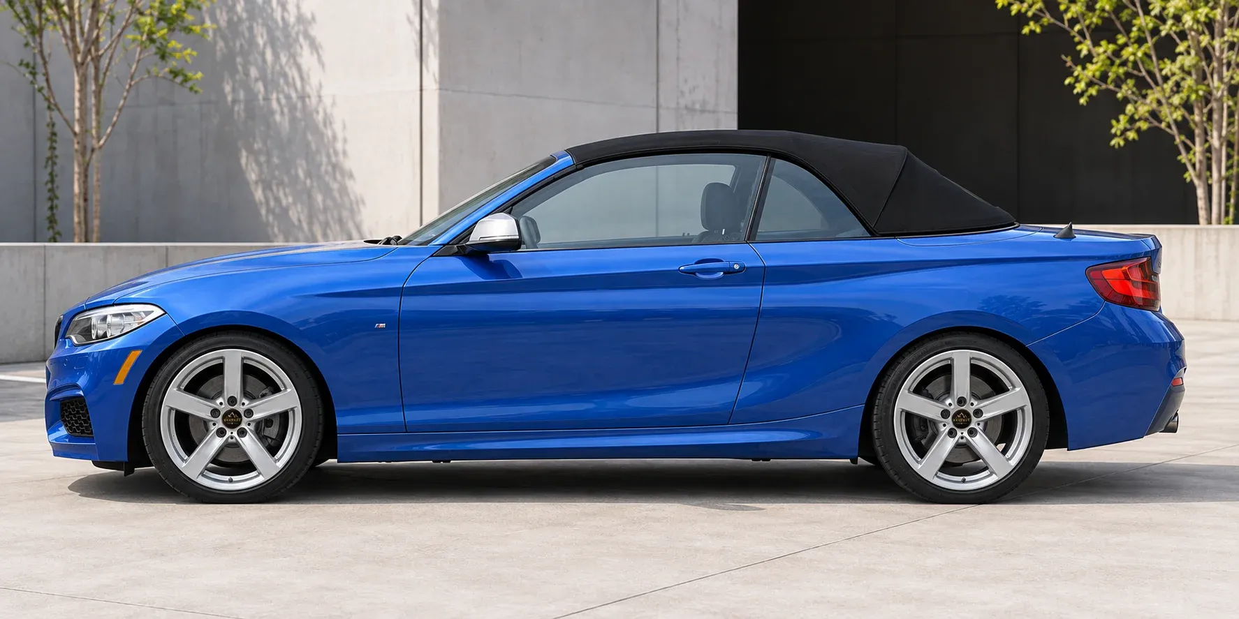 2015 BMW 2 Series with EW-P-MF-002 wheel, side profile view