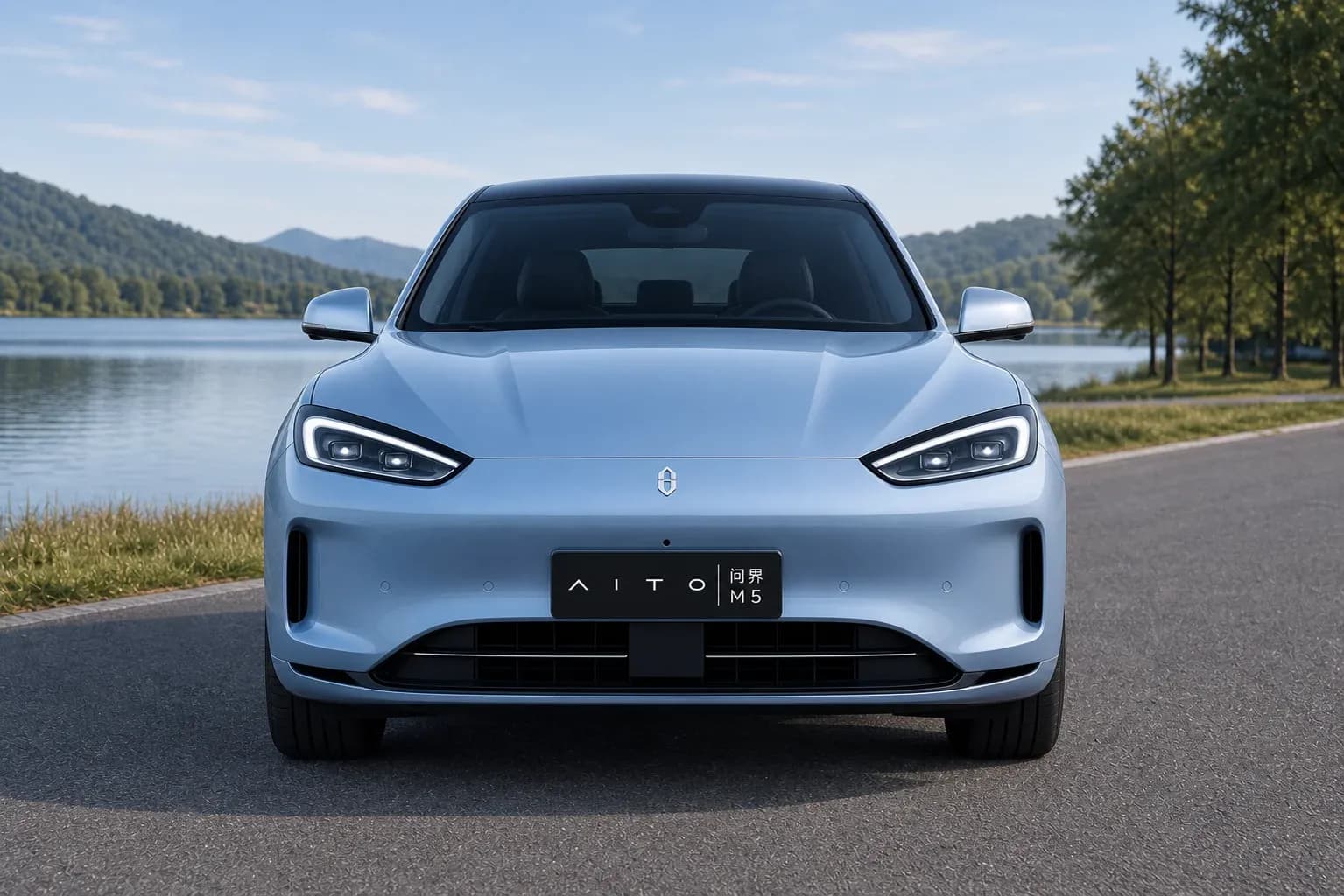 2022 Aito M5 with EW-P-MF-004 wheel, front 0 view