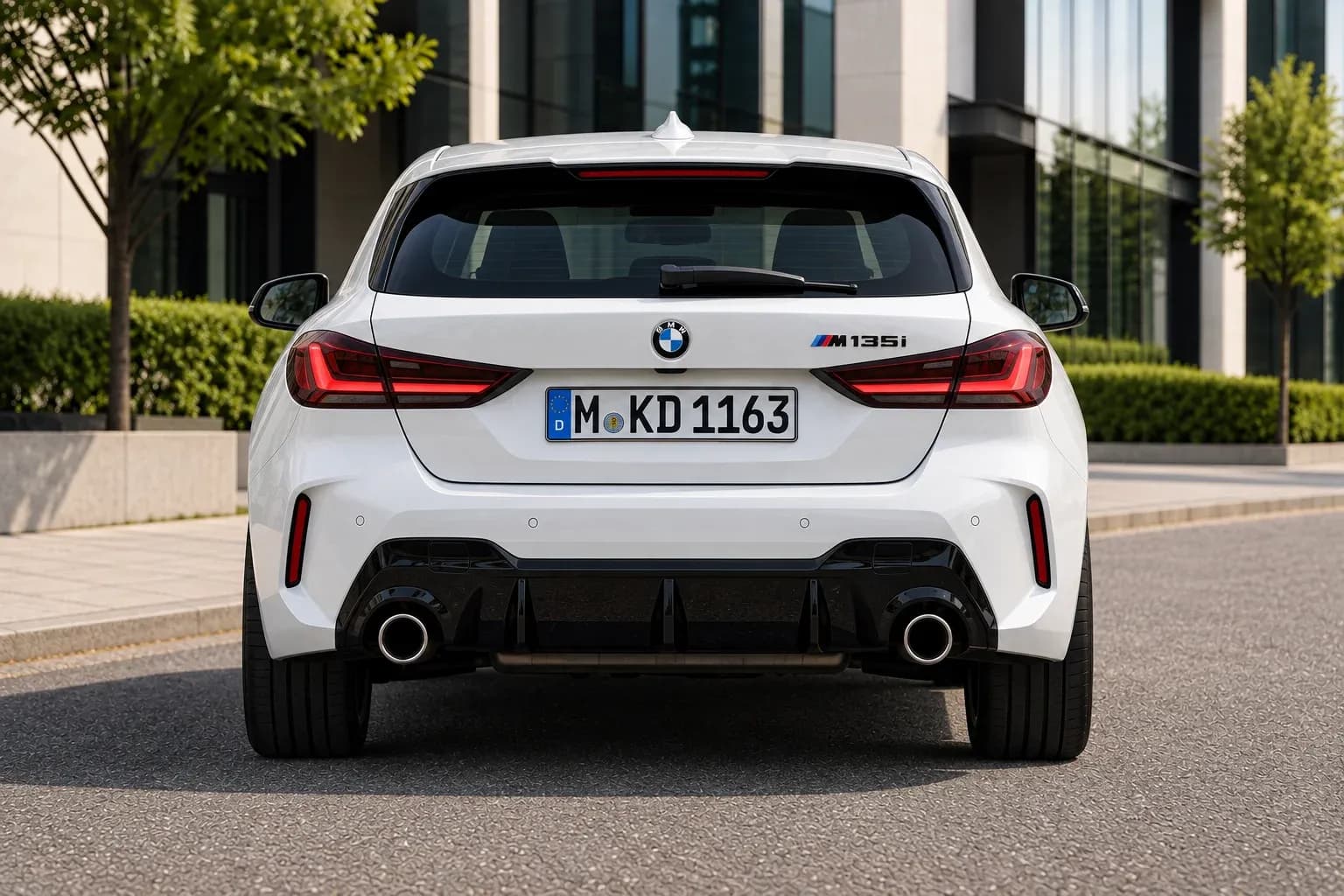 2019 BMW 1 Series with EW-P-MF-004 wheel, rear 0 view