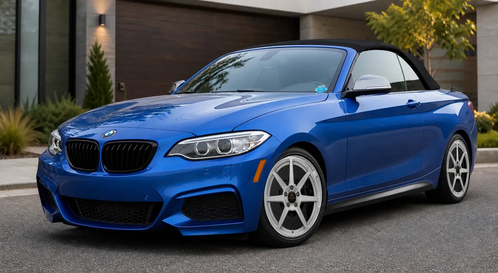 2015 BMW 2 Series with EW-P-MF-005 wheel, front right 45 view