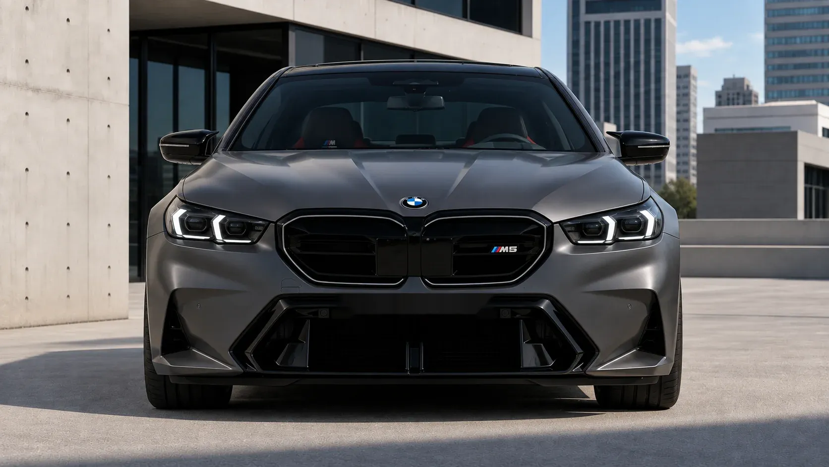 2018 BMW M5 with EW-P-MF-005 wheel, front 0 view
