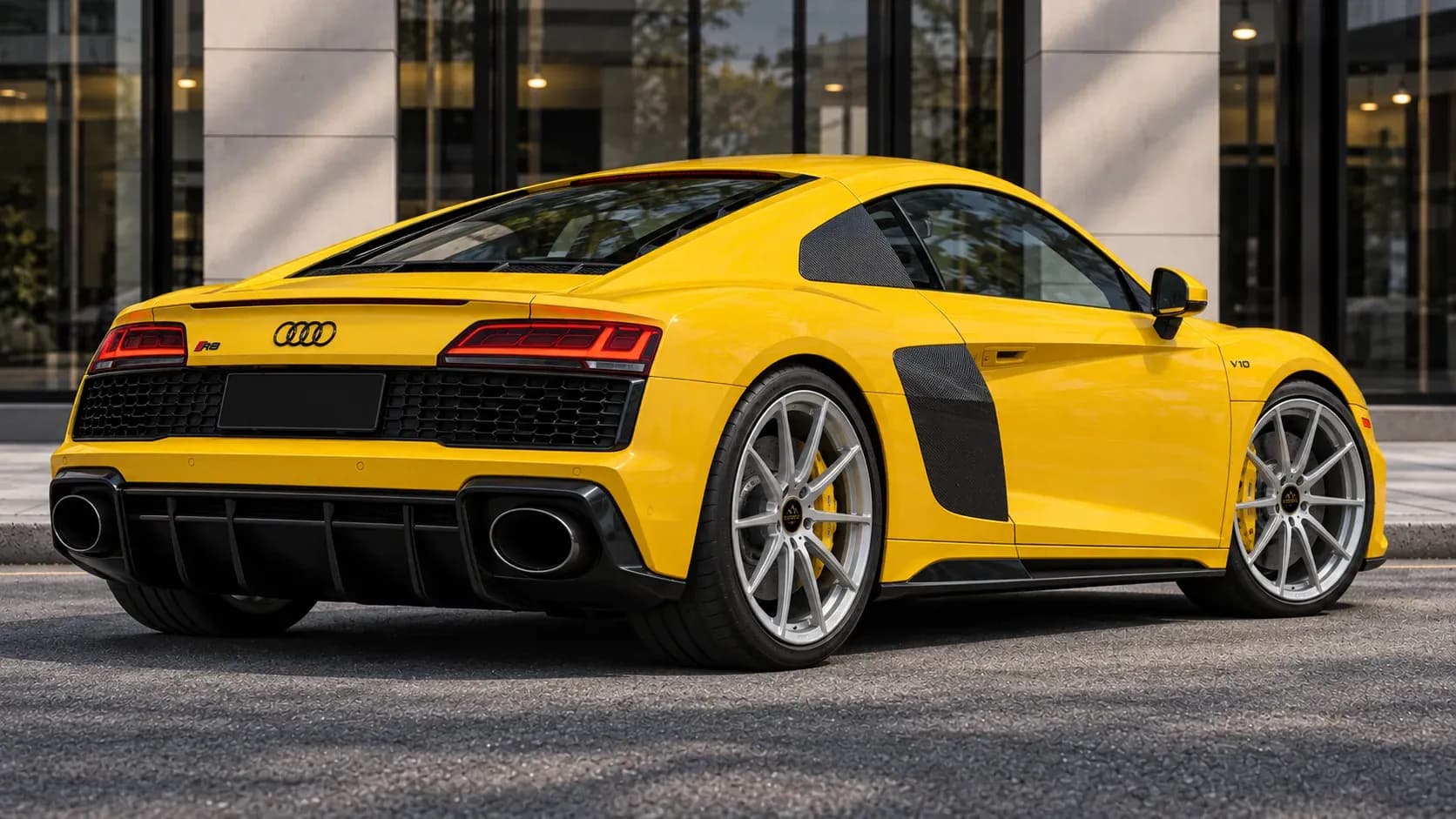 2024 Audi R8 with EW-P-MF-006 wheel, rear right 45 view