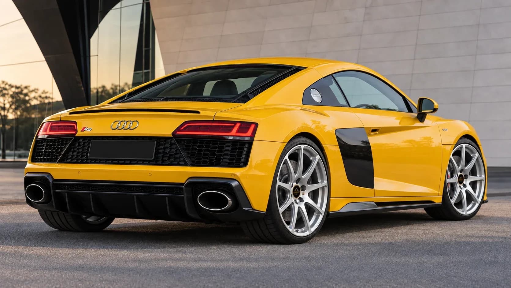 2024 Audi R8 with EW-P-MF-009 wheel, rear right 45 view