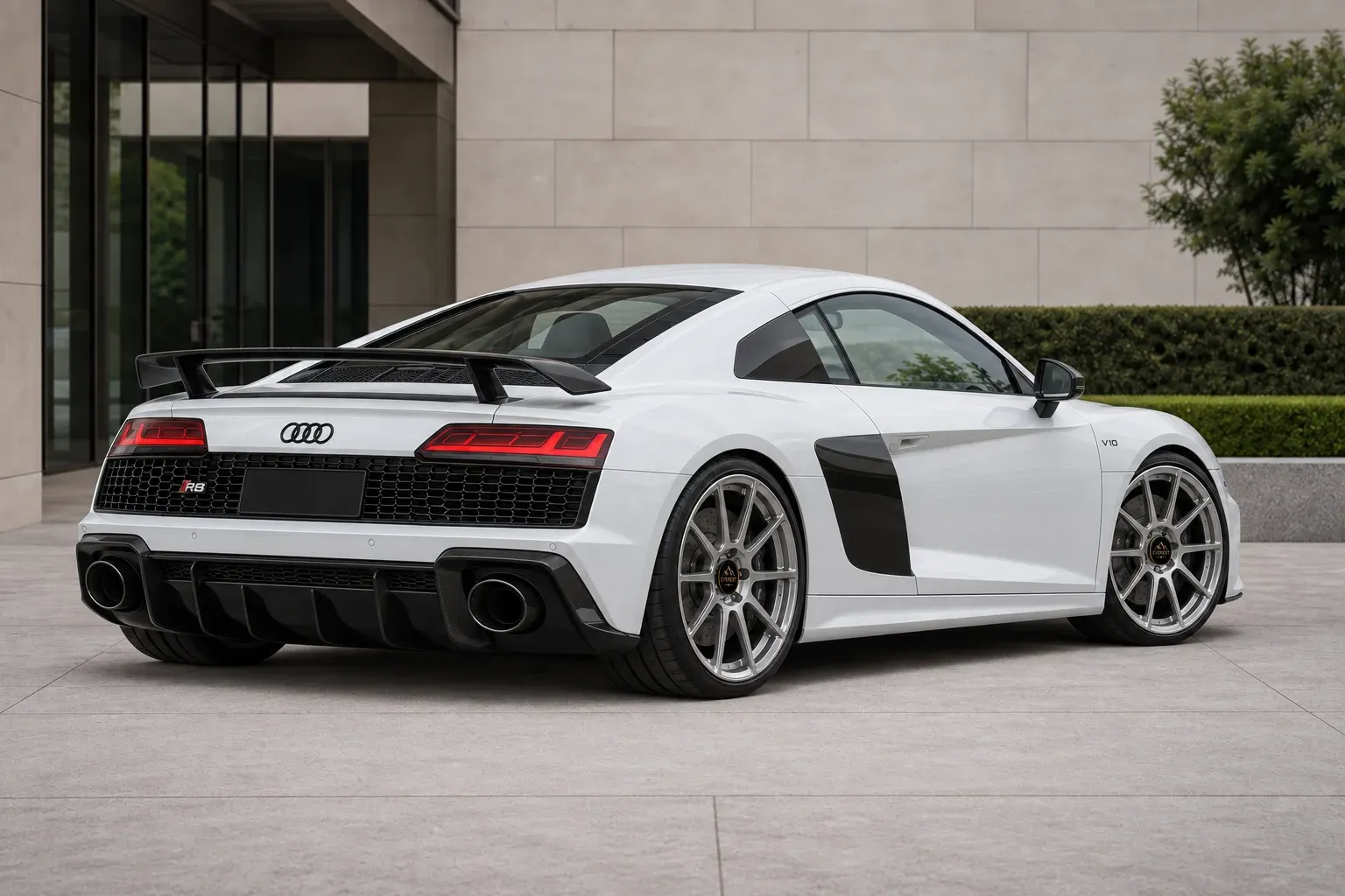 2023 Audi R8 with EW-P-MF-012 wheel, rear right 45 view