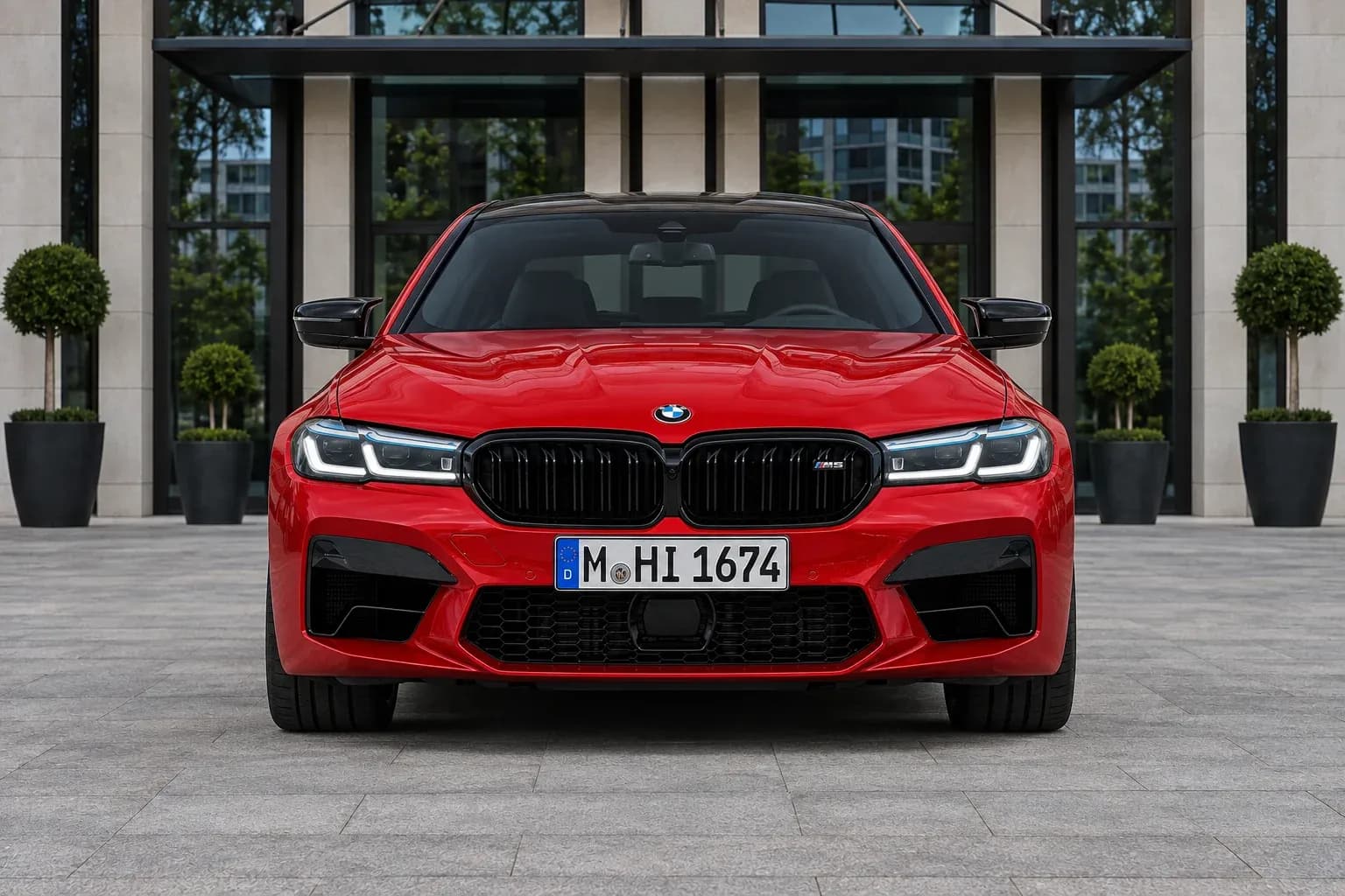 2021 BMW M5 with EW-P-MF-012 wheel, front 0 view