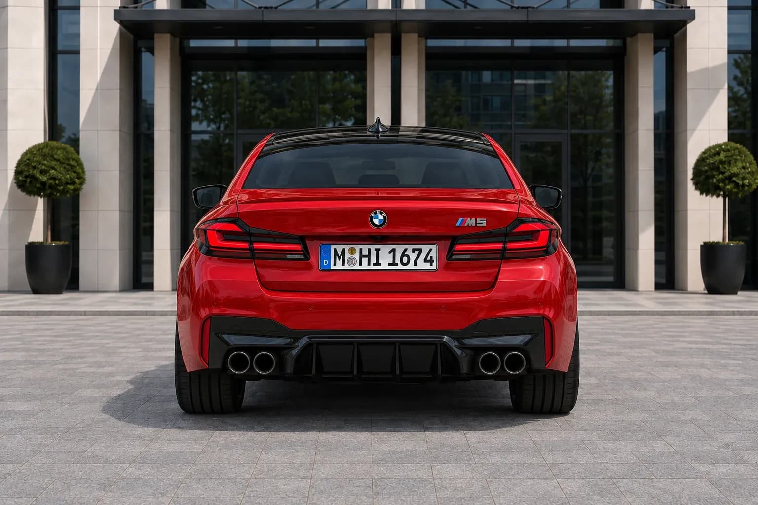 2021 BMW M5 with EW-P-MF-012 wheel, rear 0 view