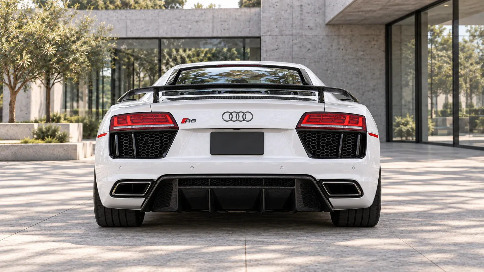 2017 Audi R8 with EW-P-MF-014 wheel, rear 0 view