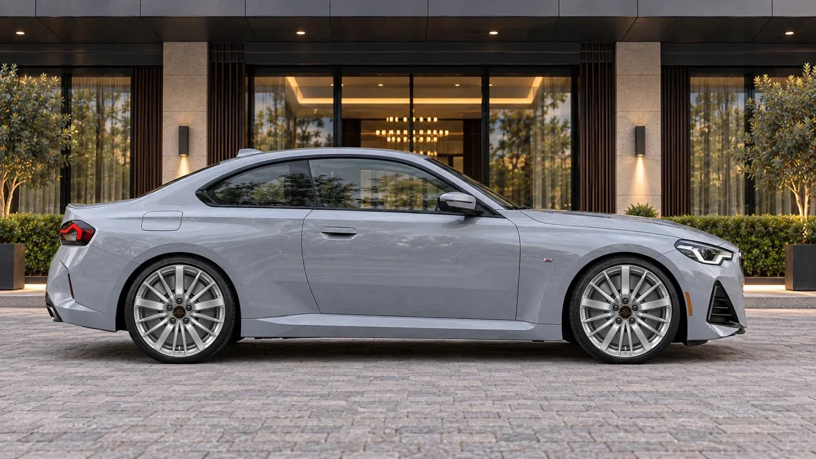 2022 BMW 2 Series with EW-P-MF-014 wheel, side profile view