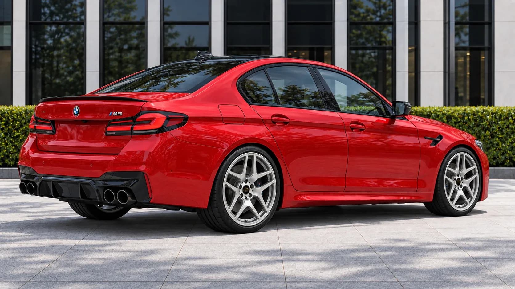 2021 BMW M5 with EW-P-MF-016 wheel, rear right 45 view