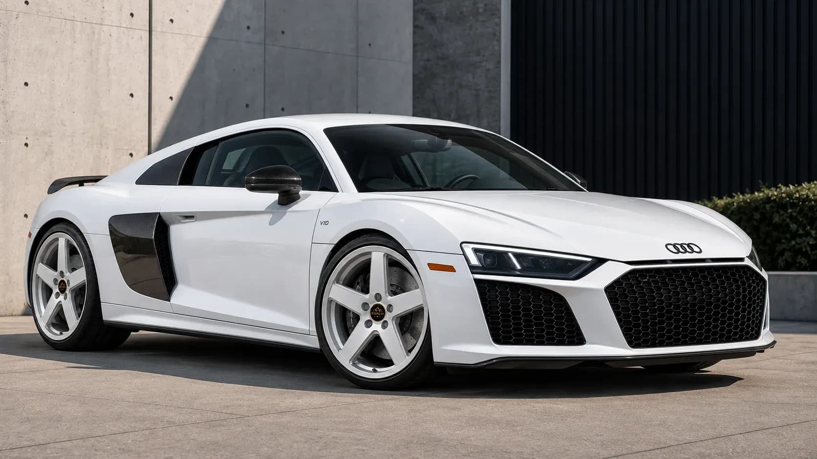 2017 Audi R8 with EW-P-MF-018 wheel, front right 45 view