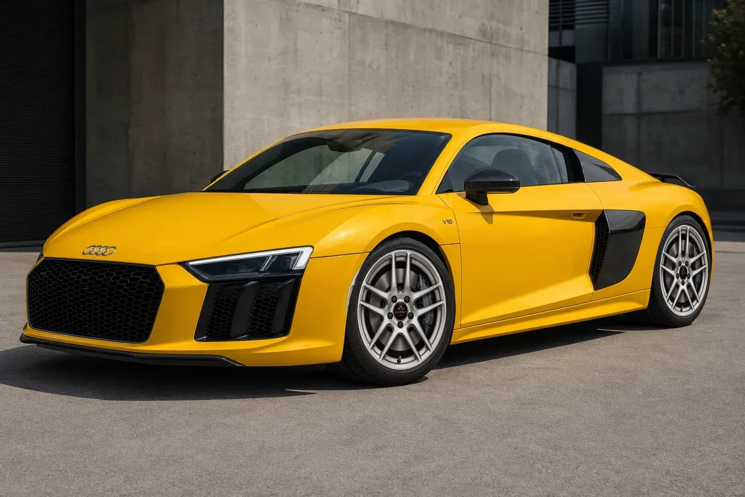 2017 Audi R8 with EW-P-MF-020 wheel, front right 45 view