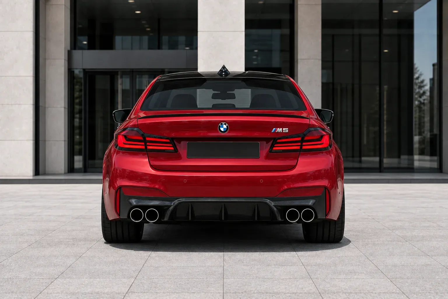 2020 BMW M5 with EW-P-MF-020 wheel, rear 0 view