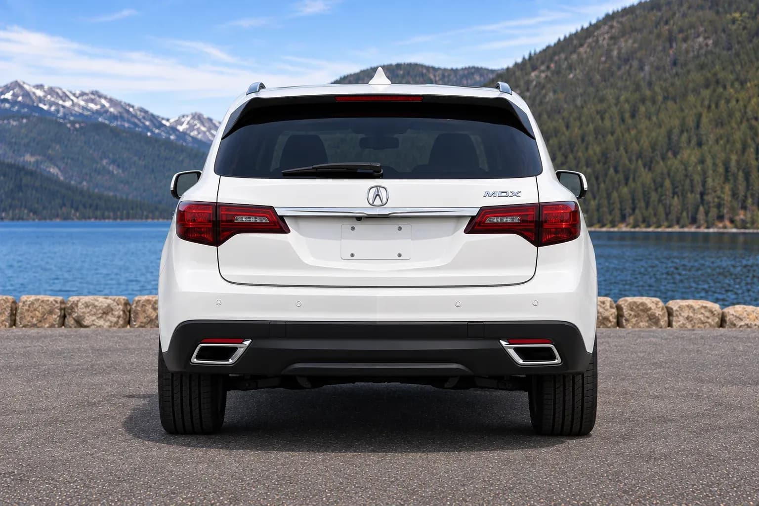 2014 Acura MDX with EW-P-MF-021 wheel, rear 0 view
