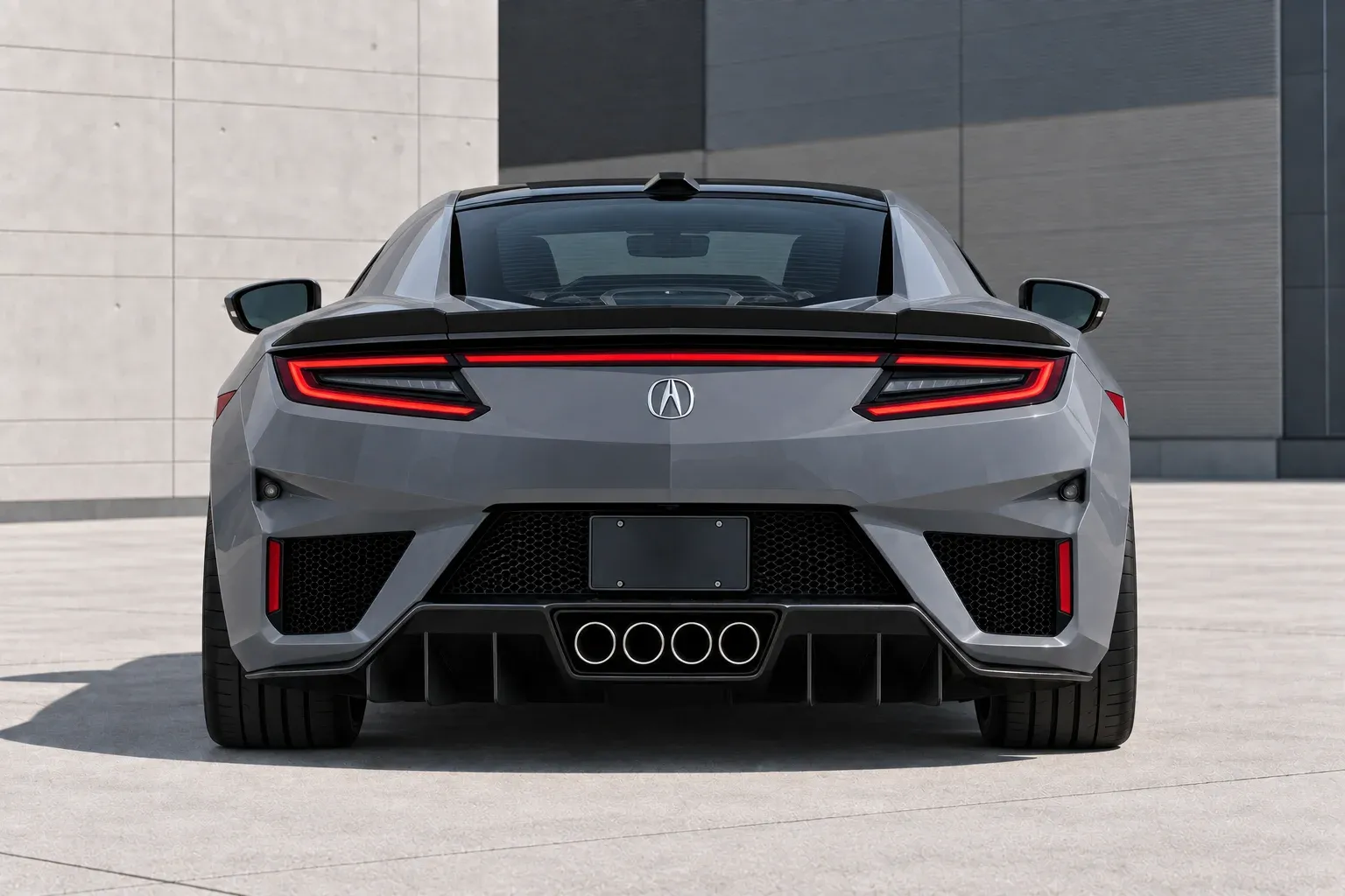 2022 Acura NSX with EW-P-MF-021 wheel, rear 0 view