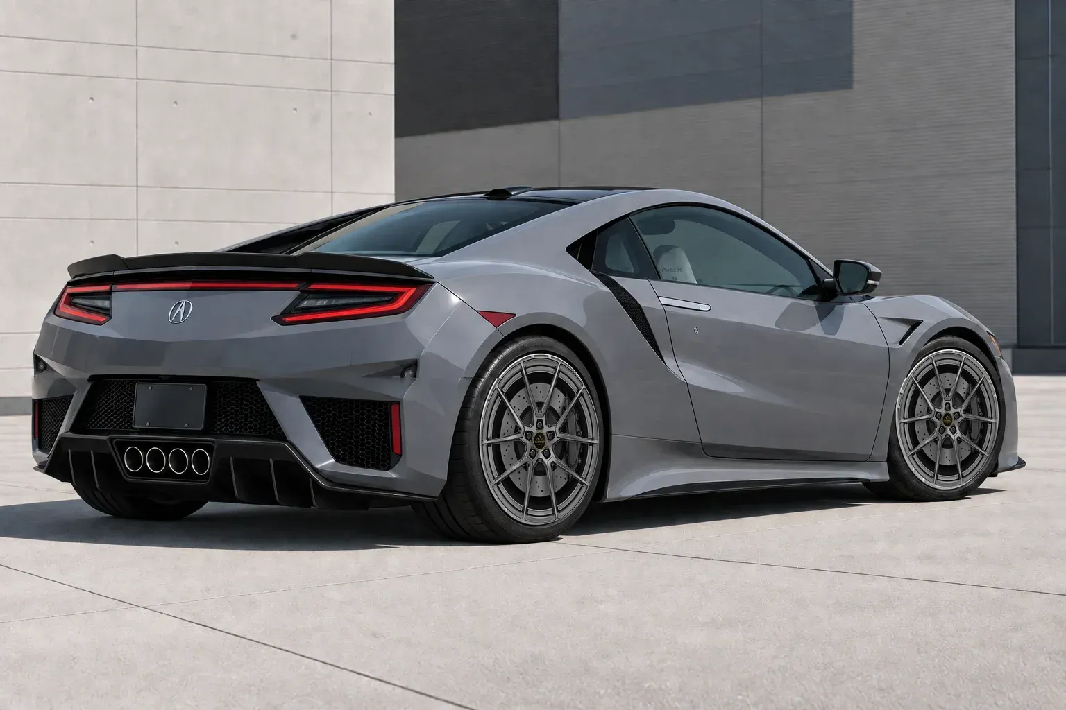 2022 Acura NSX with EW-P-MF-021 wheel, rear right 45 view