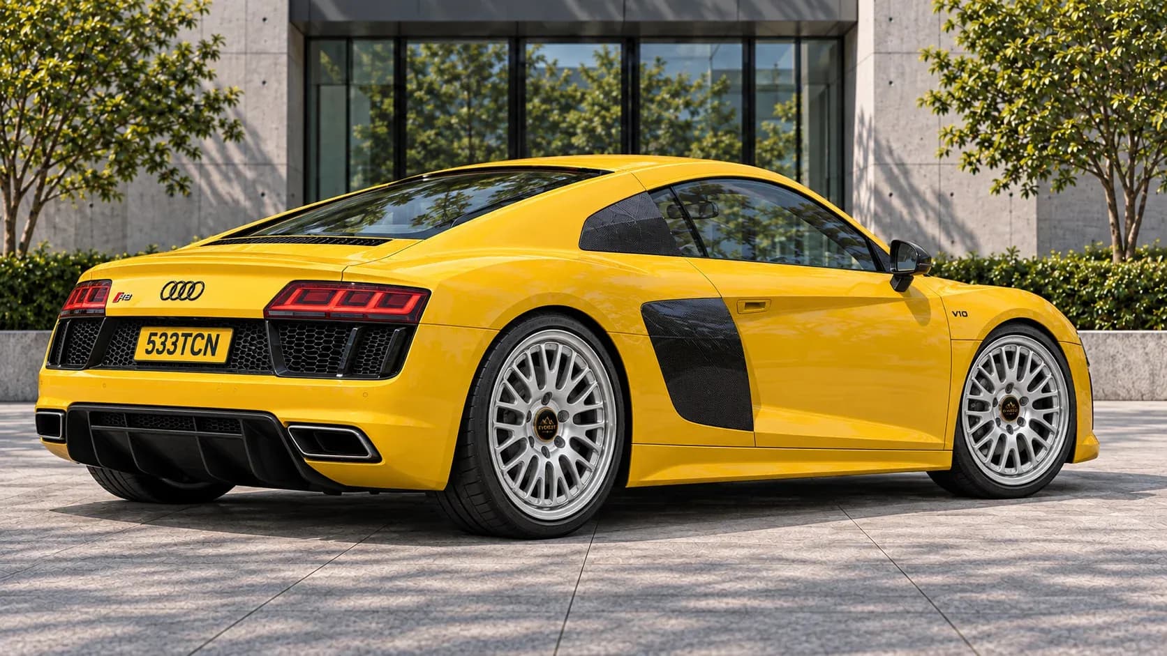 2017 Audi R8 with EW-P-MF-023 wheel, rear right 45 view