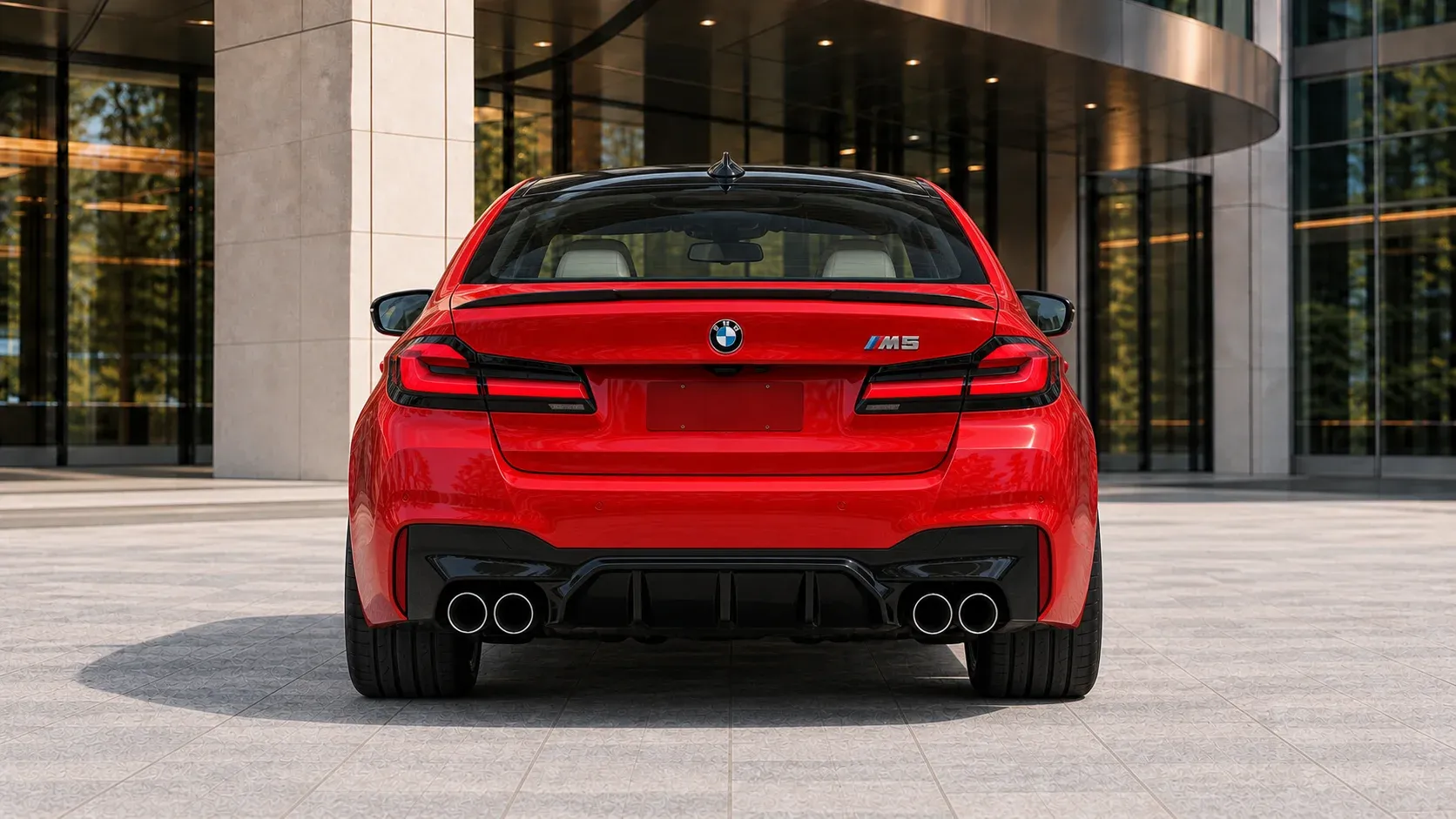 2021 BMW M5 with EW-P-MF-023 wheel, rear 0 view