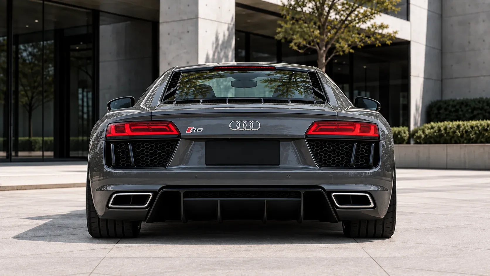 2017 Audi R8 with EW-P-MF-024 wheel, rear 0 view