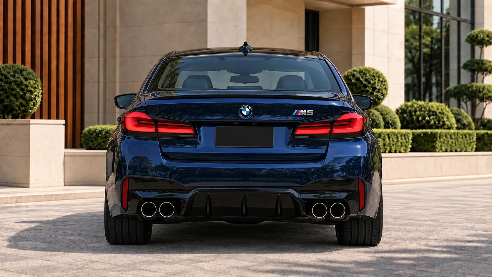 2021 BMW M5 with EW-P-MF-024 wheel, rear 0 view