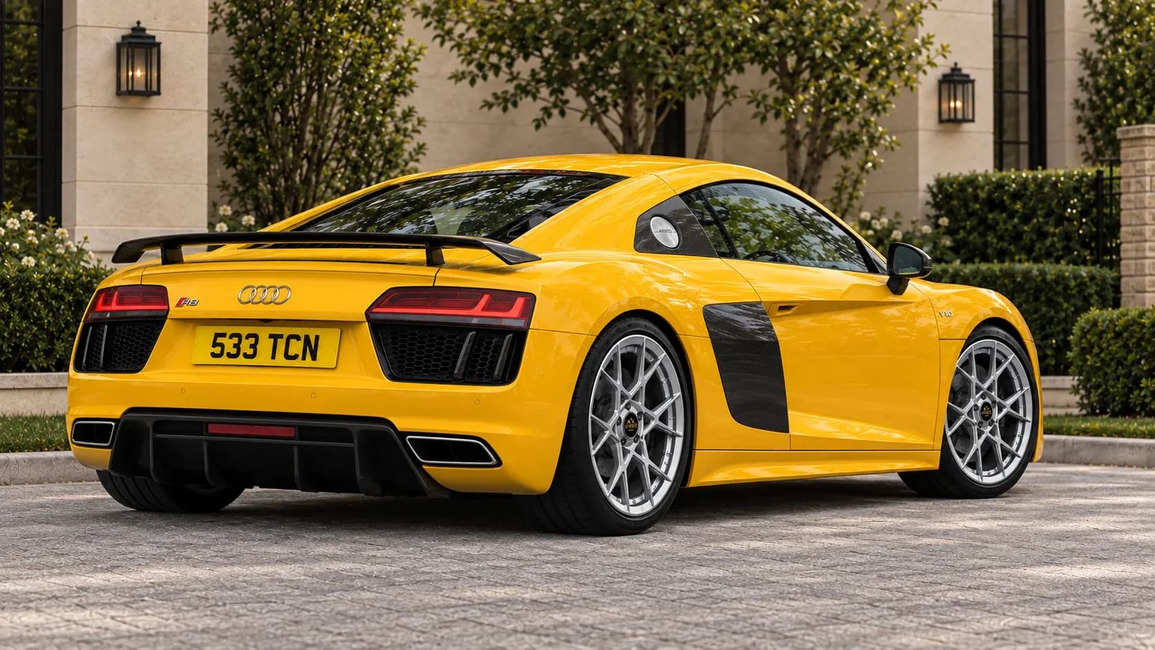 2017 Audi R8 with EW-P-MF-025 wheel, rear right 45 view