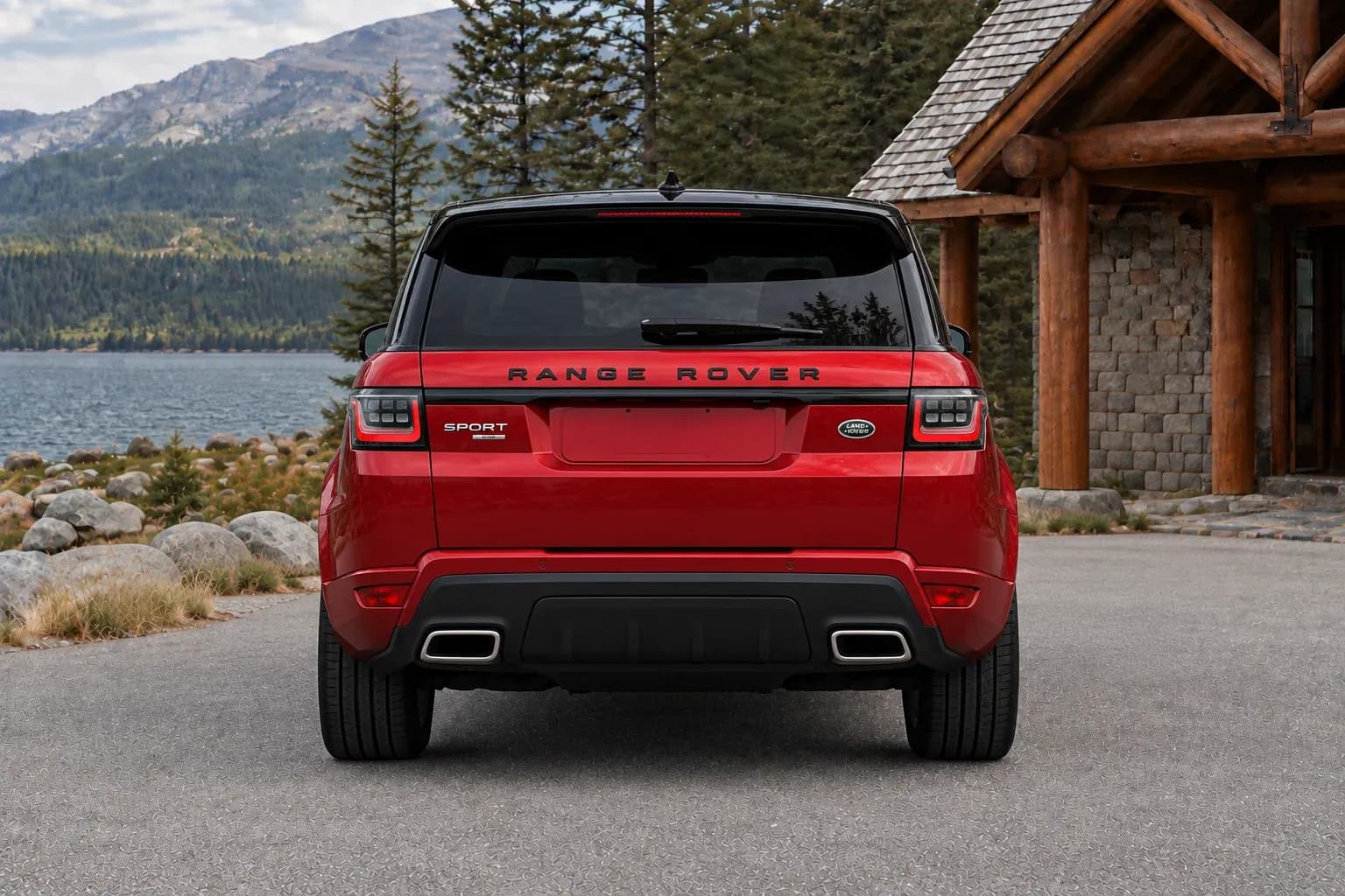 2018 Land Rover Range Rover Sport with EW-P-MF-026 wheel, rear 0 view