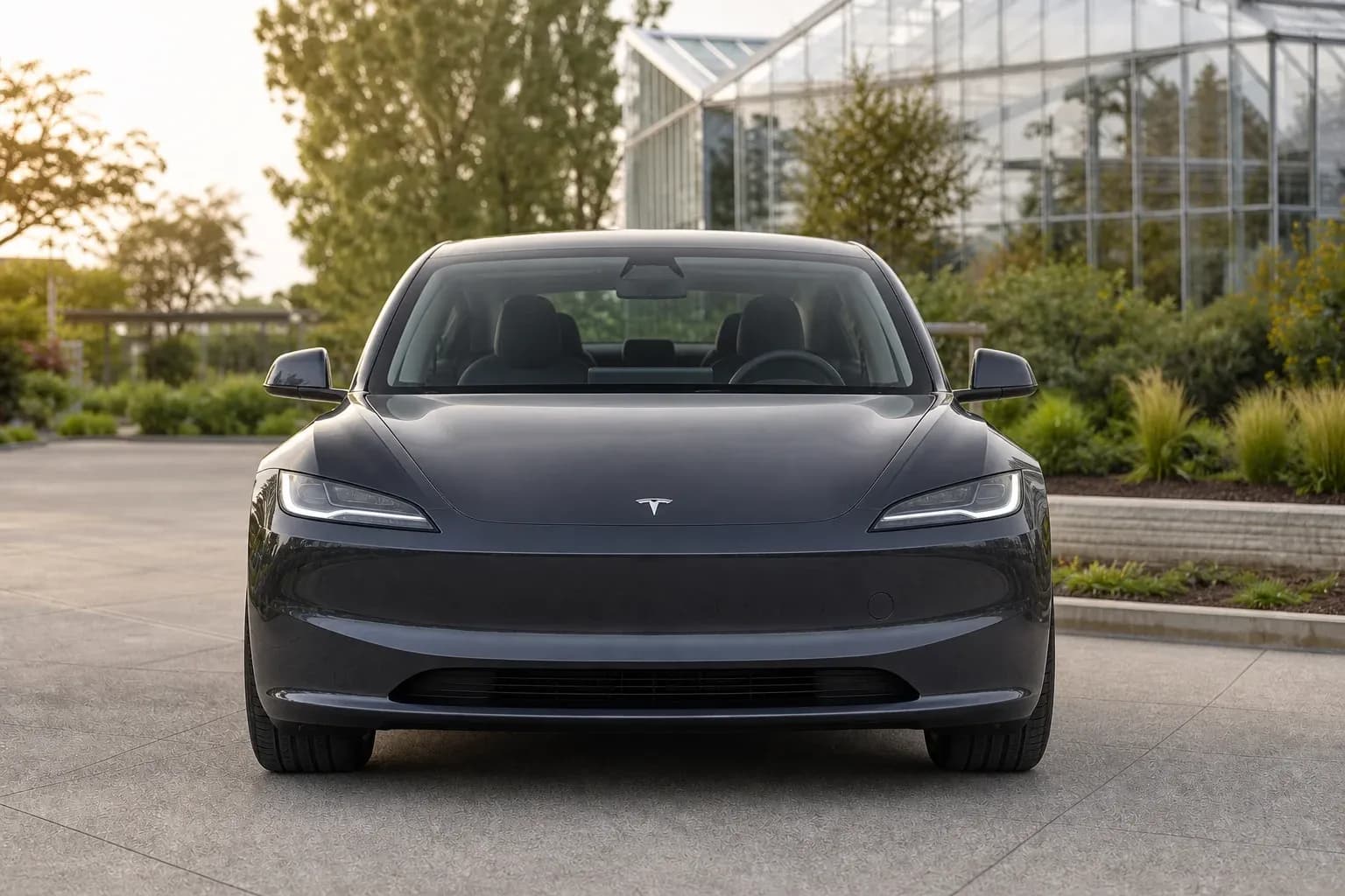 2024 Tesla Model 3 with EW-P-MF-026 wheel, front 0 view