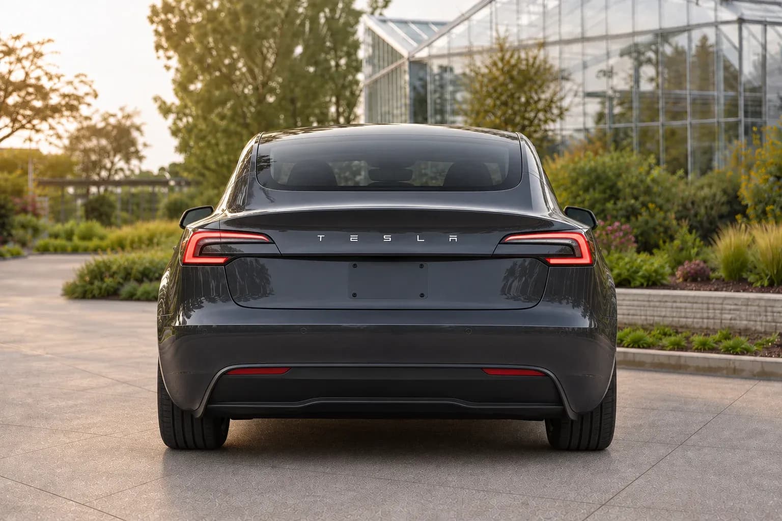 2024 Tesla Model 3 with EW-P-MF-026 wheel, rear 0 view
