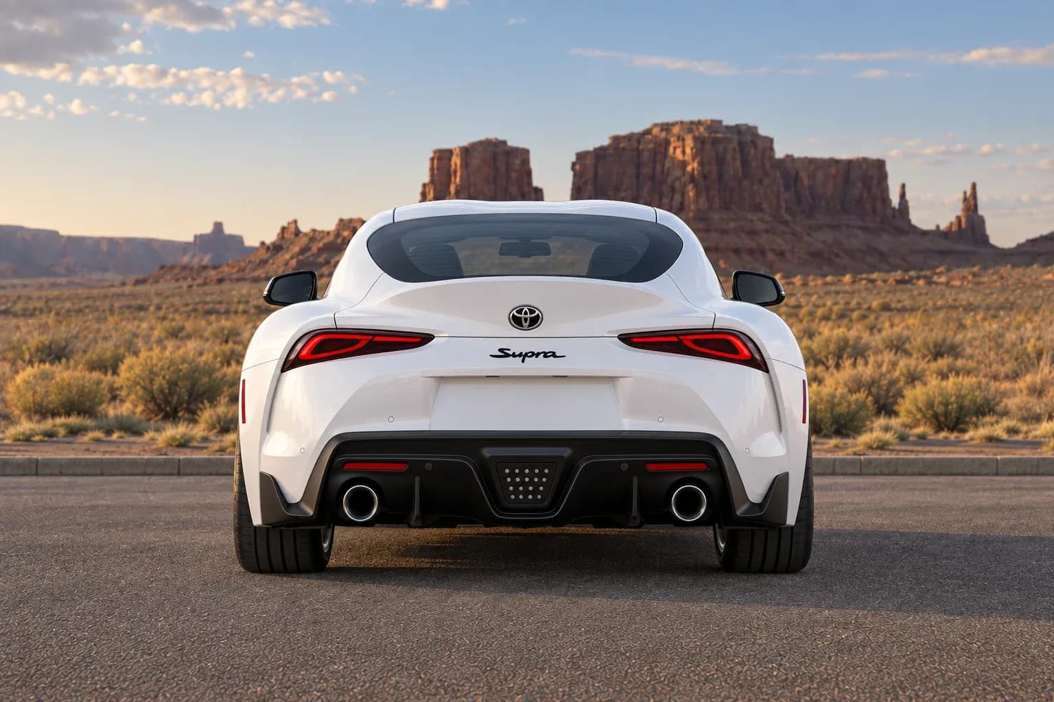 2020 Toyota Supra with EW-P-MF-026 wheel, rear 0 view