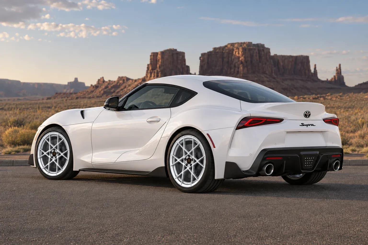 2020 Toyota Supra with EW-P-MF-026 wheel, rear right 45 view