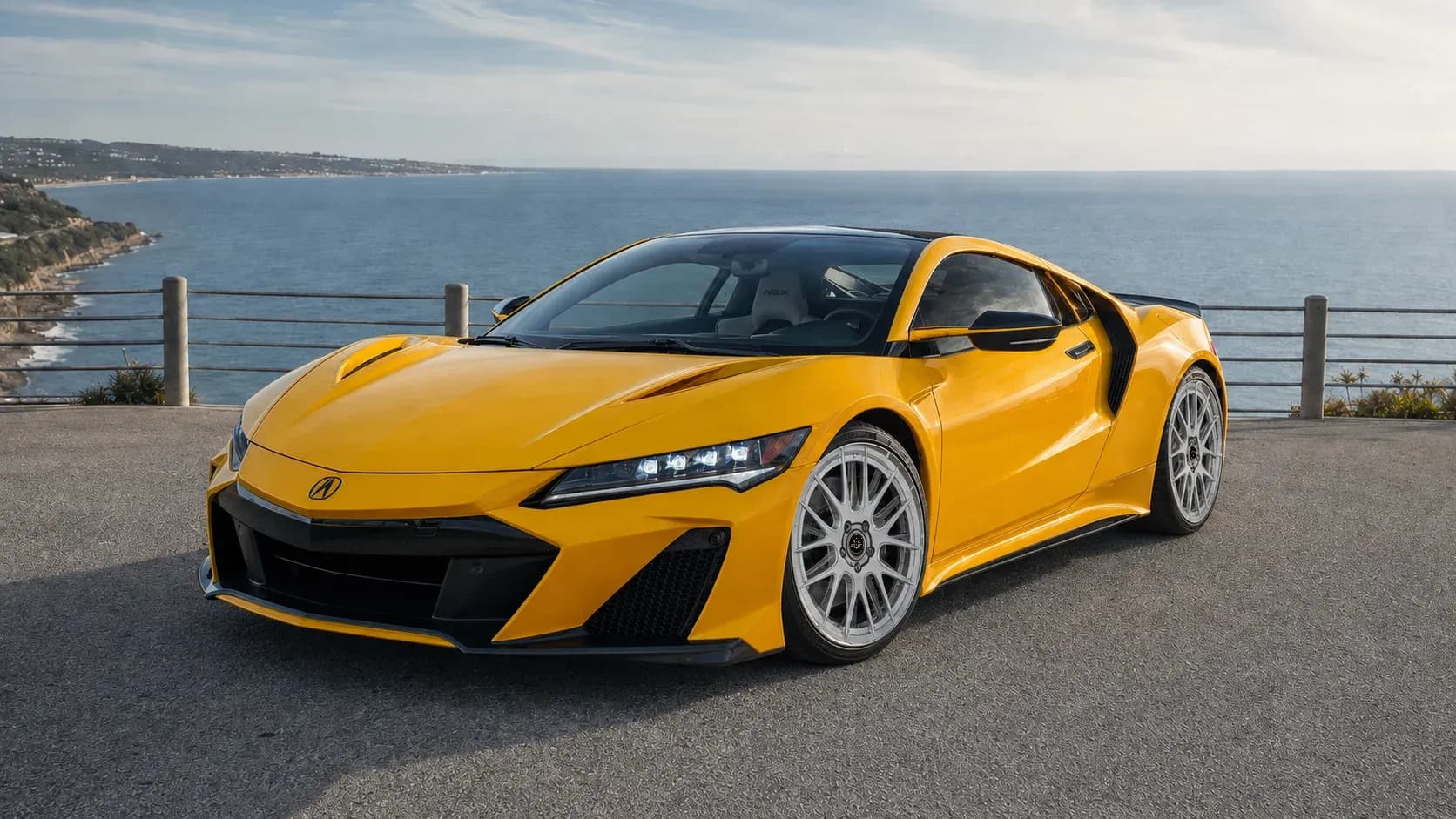 2017 Acura NSX with EW-P-MF-027 wheel, front right 45 view