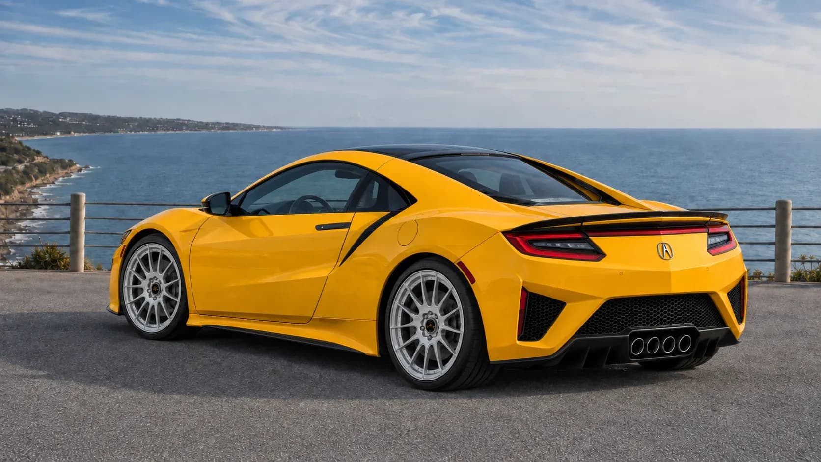 2017 Acura NSX with EW-P-MF-027 wheel, rear right 45 view