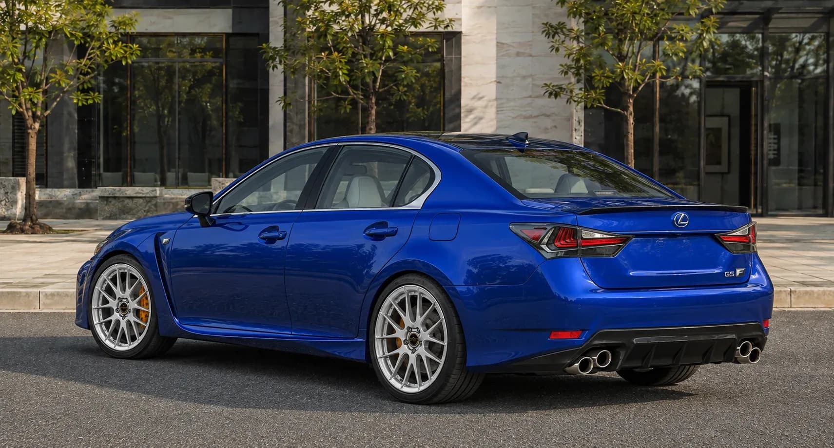 2016 Lexus GS F with EW-P-MF-027 wheel, rear right 45 view