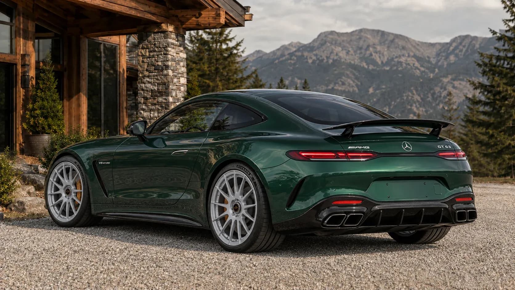 2024 Mercedes-Benz AMG GT with EW-P-MF-027 wheel, rear right 45 view