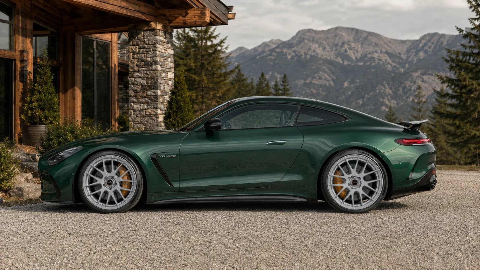 2024 Mercedes-Benz AMG GT with EW-P-MF-027 wheel, side profile view