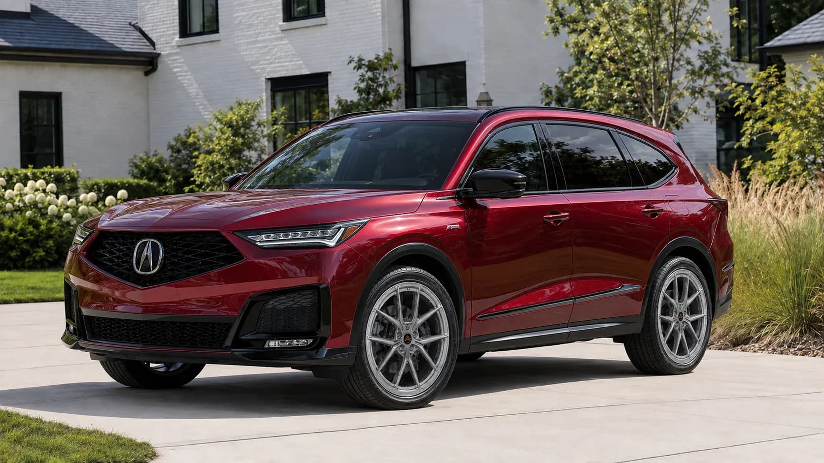 2022 Acura MDX with EW-P-MF-028 wheel, front right 45 view