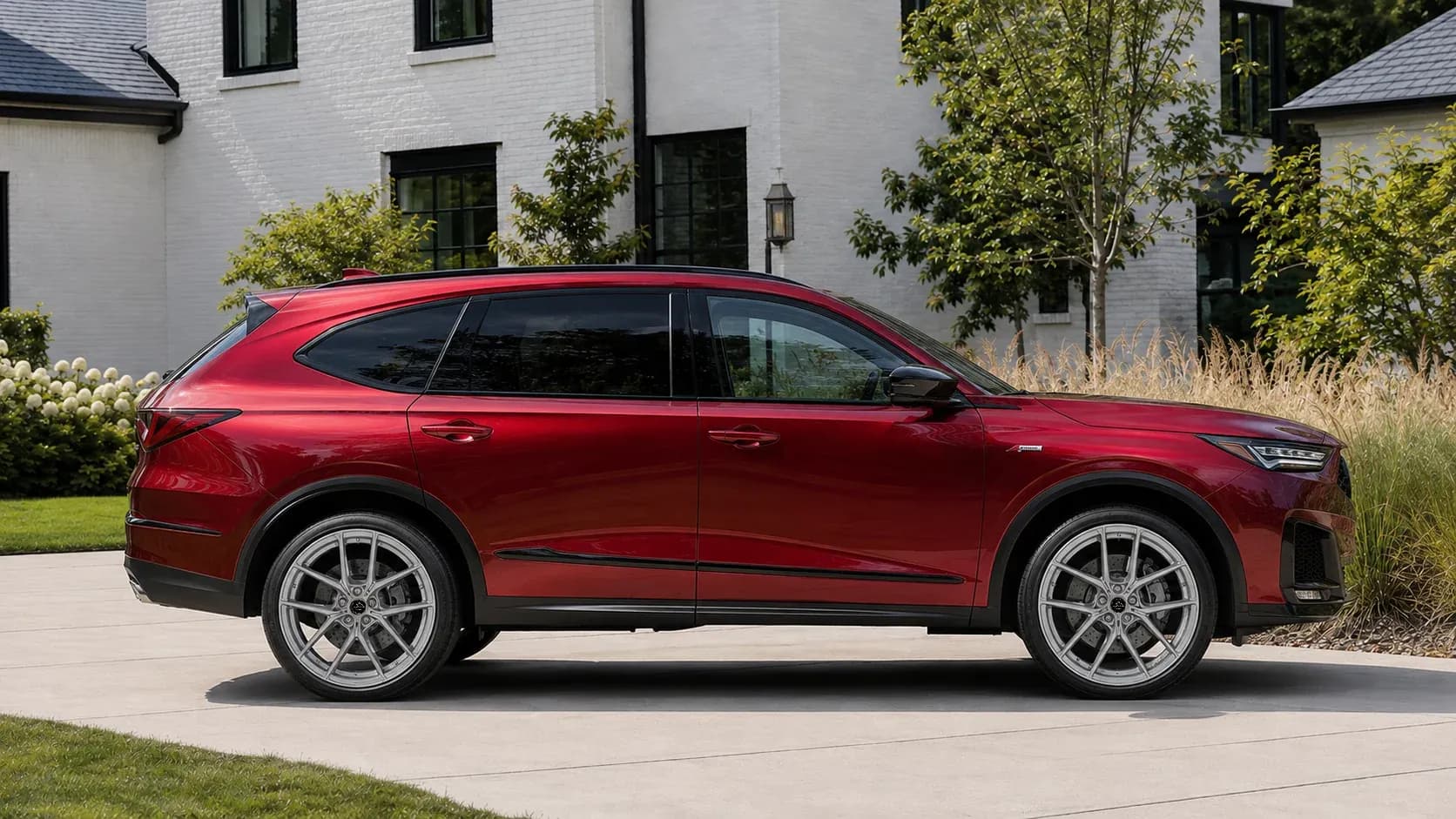 2022 Acura MDX with EW-P-MF-028 wheel, side profile view