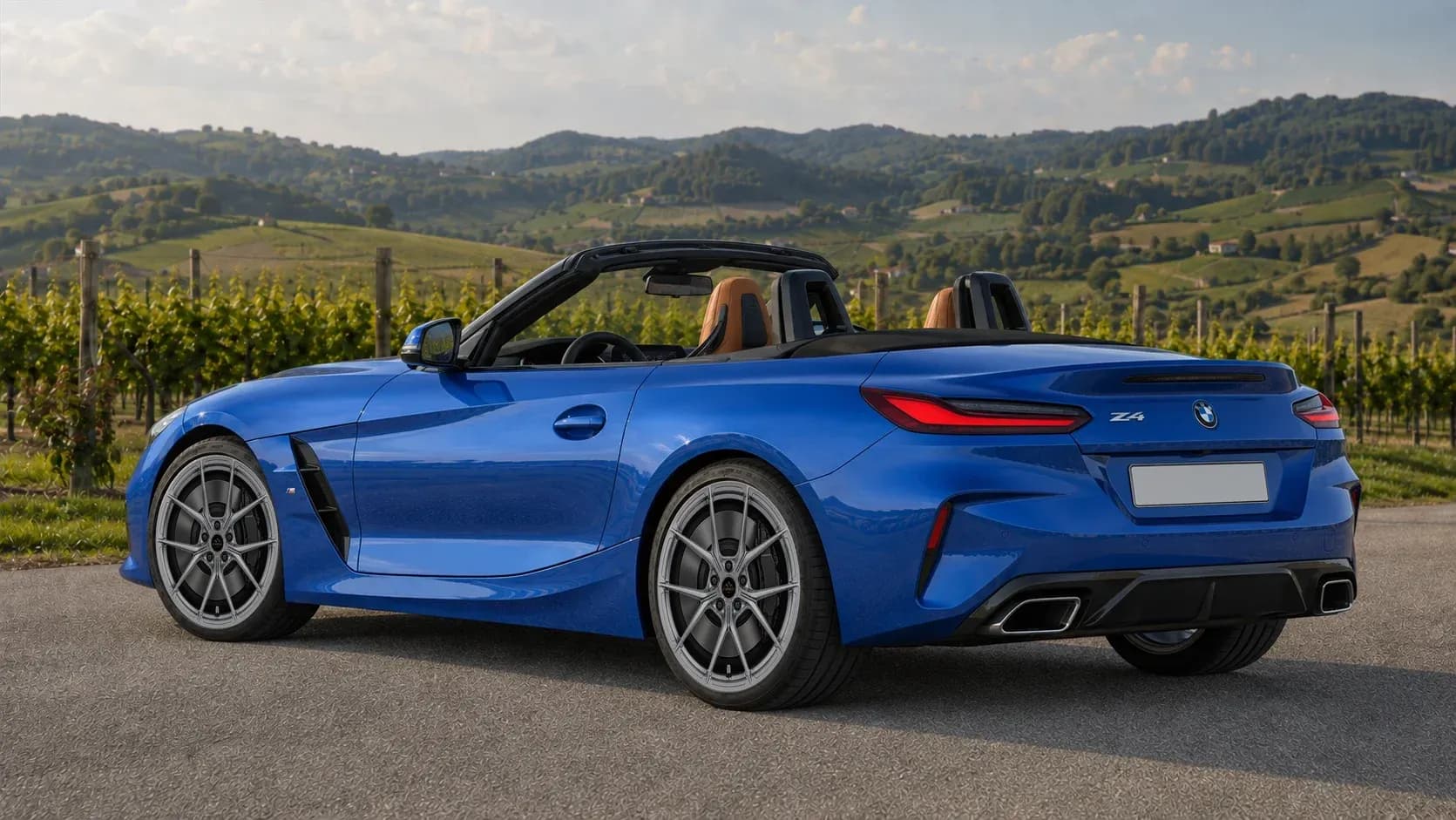 2023 BMW Z4 with EW-P-MF-028 wheel, rear right 45 view