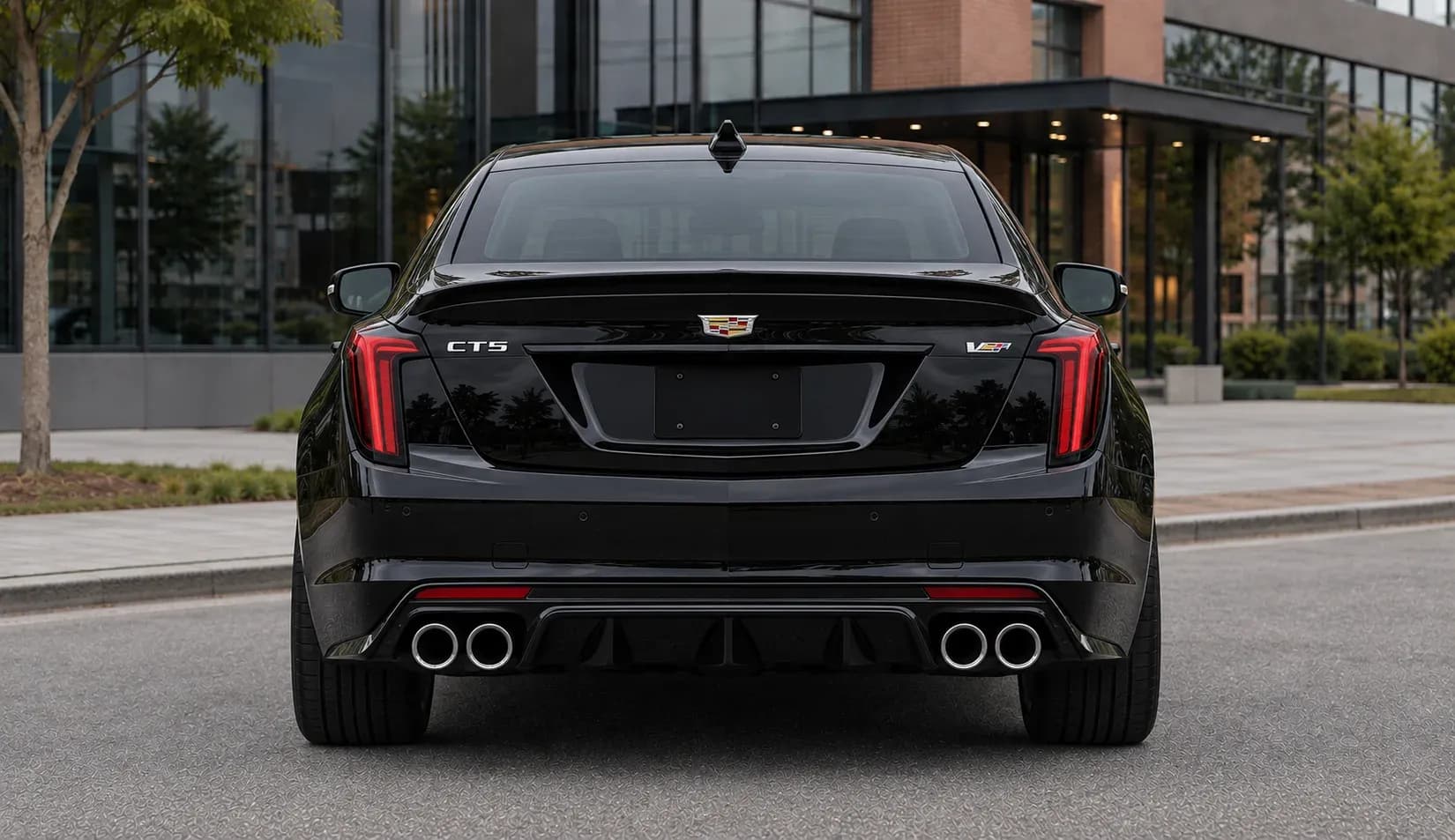 2020 Cadillac CT5-V with EW-P-MF-028 wheel, rear 0 view